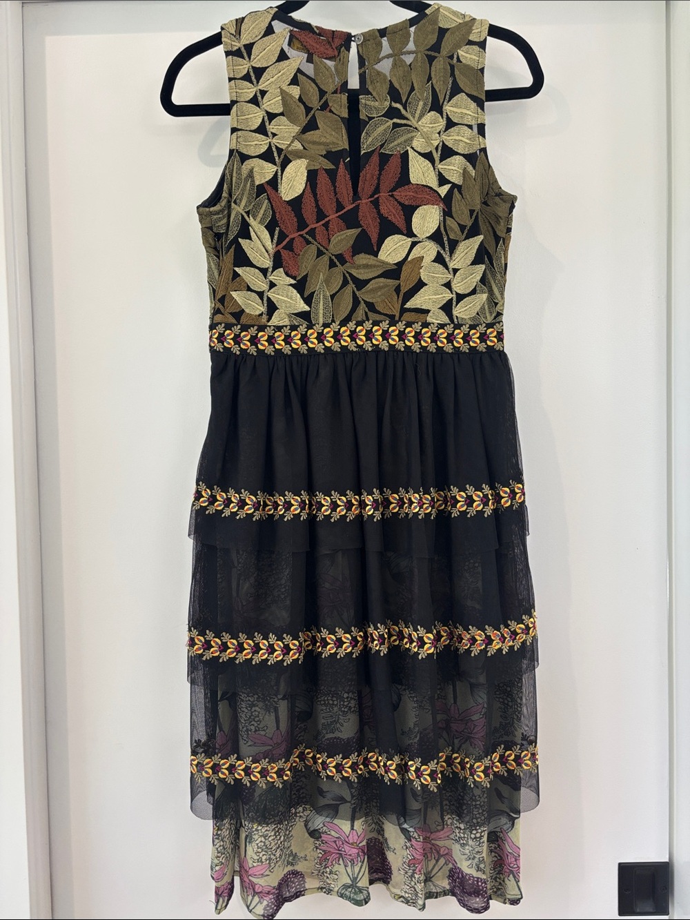 Anthropologie Varun Bahl Embroidered Vigne Dress - Picture 6 of 11